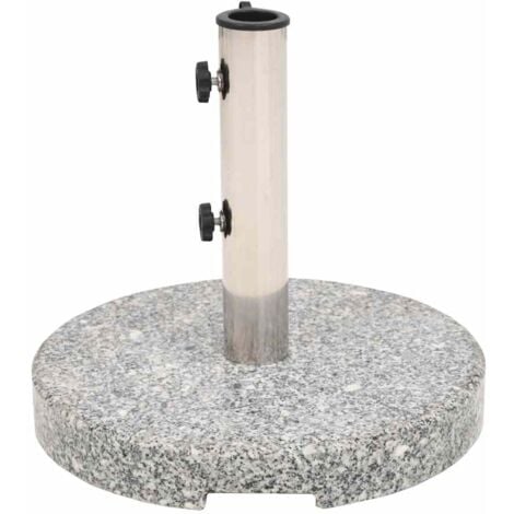 vidaXL Base per Parasole in Granito Rotonda 20 kg