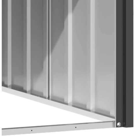 vidaXL Casetta per Cani Antracite 116,5x103x81,5 cm Acciaio Zincato