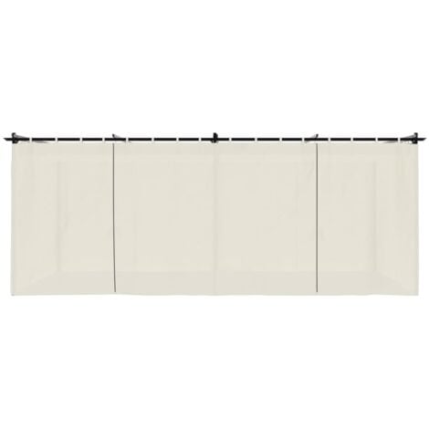 vidaXL Gazebo con Tende Crema 6x3 m in Acciaio