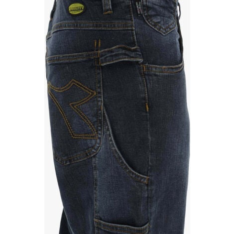 Diadora PANT STONE pantaloni da lavoro in denim taglia M blu sbiadito