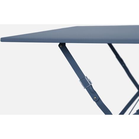 Tavolo da giardino bistrot pieghevole in metallo con 2 sedie, 70x70cm