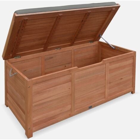 Cassapanca da giardino in legno 200L con martinetti