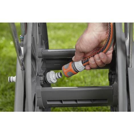 GARDENA Carrello avvolgitubo, per max 100 m di tubo, con guidatubo CleverRoll L Easy (18520-20)