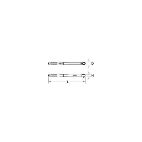 KS Tools 1/2" ERGOTORQUE® chiave di precisione a cricchetto manopola rotante, 40-200Nm