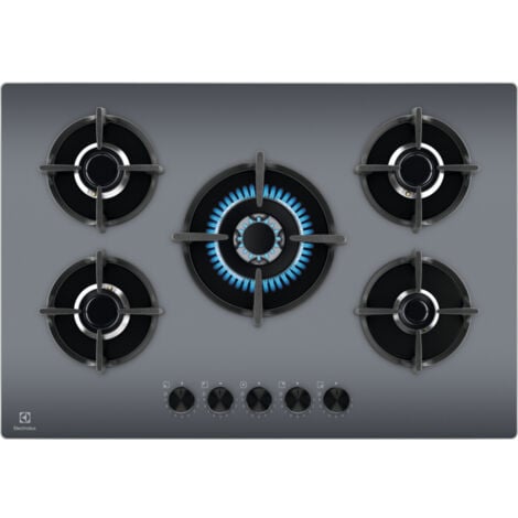 Electrolux EGG75372M. Colore del prodotto: Specchio, Posizionamento dell'apparecchio: Da incasso, Dimensione della larghezza del piano cottura: 75 cm. Tipo di controllo: Manopola, Posizione di cont...