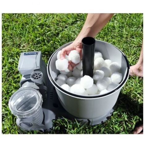 Palline filtranti da 500 g, palline filtranti riutilizzabili per piscina, sostituiscono la sabbia di filtrazione della piscina, adatte per sistemi di filtrazione della piscina  YMYNY