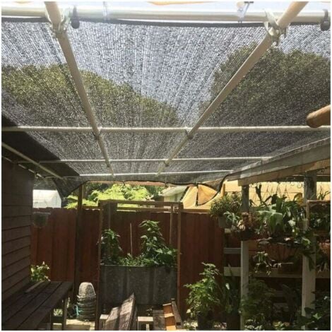 Rete ombreggiante 3x4M, telo ombreggiante con protezione solare UV al 95%, telo ombreggiante antivento per serra, per copertura di piante/serra/giardino/pergolato  YMYNY