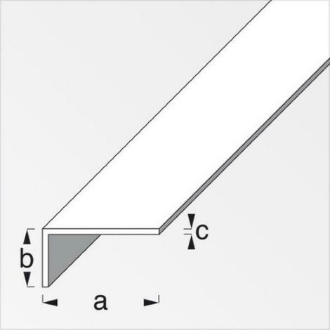 Alfer aluminium gmbh 2mt profilo angolare in alluminio anodizzato colore argento 05053