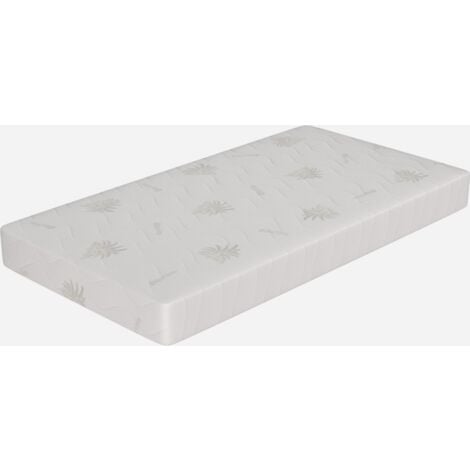 Materasso Singolo 90x195 Sfoderabile, Alto 19 cm - Waterfoam, Rivestimento in Aloe Vera  Lupin I