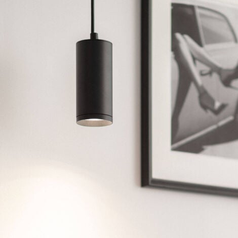 Lampada a Sospensione in Metallo Quarzo Nero