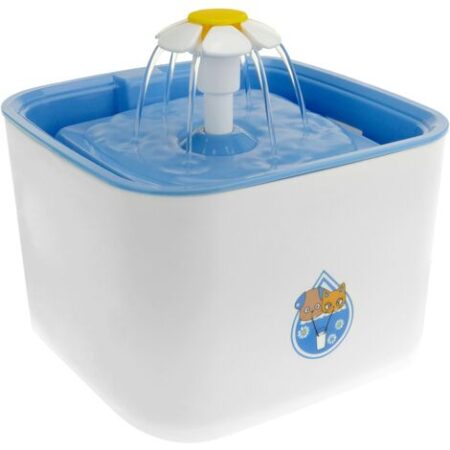 PrimeMatik - Fontanella per l'acqua del cani e gatti 2.5L blu. Bevitore e distributore automatici per animali domestici