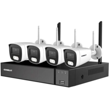KIT Videosorveglianza Comelit WI-FI NVR 8 canali e 4 bullet WIKIT004S05NA