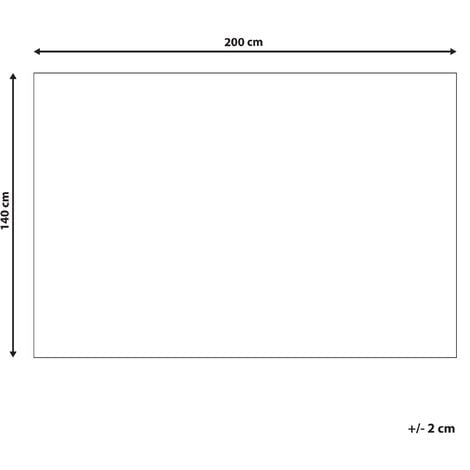 Tappeto a pelo corto multicolore 140 x 200 cm Giresun