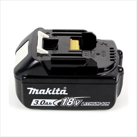 Makita Batteria BL 1830 B 18V - 3 Ah / 3000 mAh con indicatore di carica LED - 3 unità