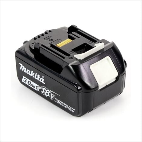 Makita Batteria BL 1830 B 18V - 3 Ah / 3000 mAh con indicatore di carica LED - 3 unità
