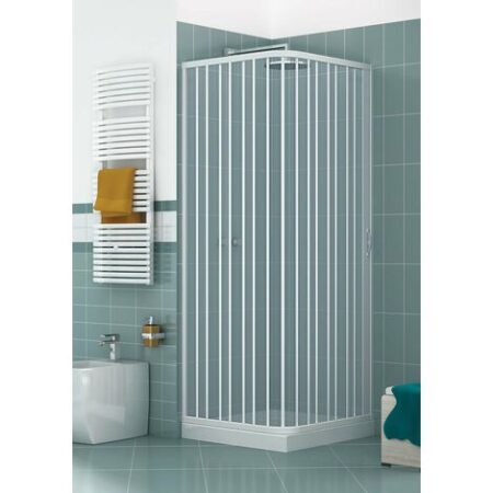 Box doccia Luna 70x100 cm in pvc apertura soffietto laterale