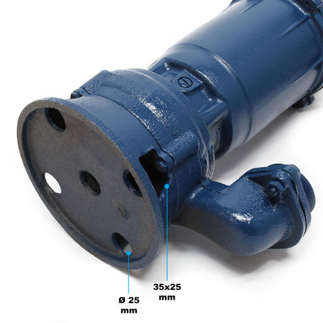 Wiltec Pompa sommersa acque nere 550 w Portata 10000 l/h, tubo da 20 m Pompa a immersione