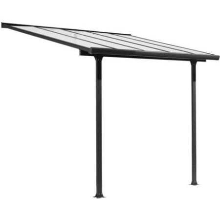 pergola addossata da esterno eurogarden "memphis" in alluminio 303x295x305 cm