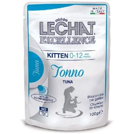 Lechat Excellence Bocconcini in busta 100gr - Kitten, Tonno