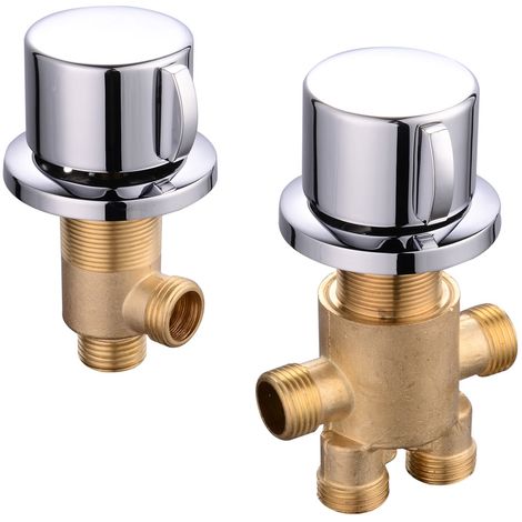 5 fori doccia a mano set di rubinetto doccia rotondo bagno rubinetto bagno rubinetto bordo vasca rubinetto cromato