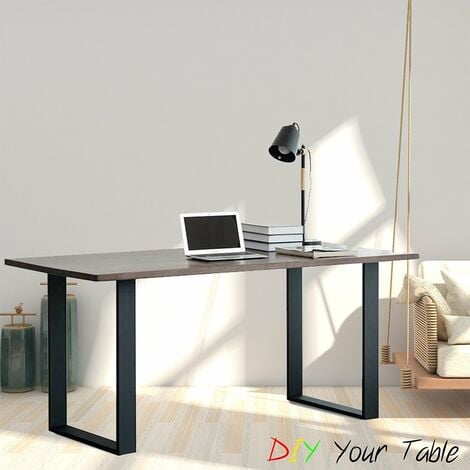 Set di 2 telai tavolo nero 64x43 cm base tavolo corridori gambe tavolo