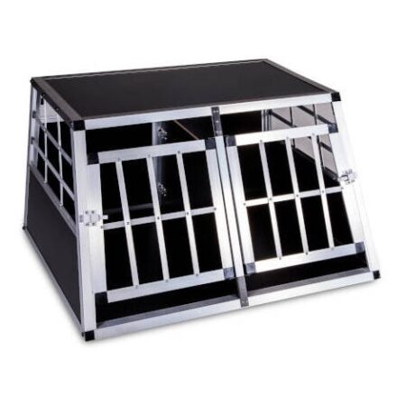 Box cani per auto, gabbia o trasportino con divisorio in alluminio