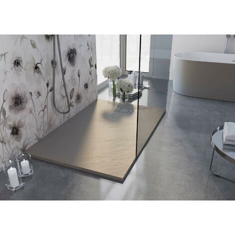 Piatto Doccia 80x90 cm in Acrilico Fosterberg Azalea Tortora