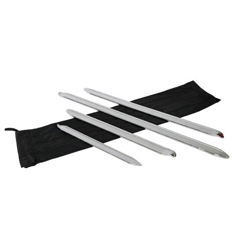 Set smontagomme 4 pz. Smontapneumatici 300-600 mm Con leve di montaggio in acciaio cromato