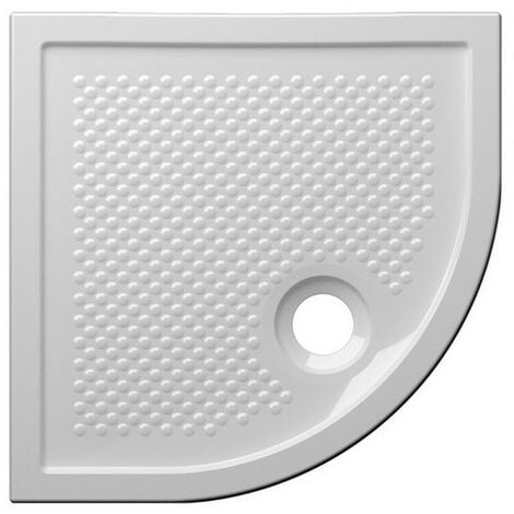 Piatto doccia 80x80 h.6 5 angolare in ceramica bianco lucido