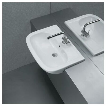 Lavabo Nemi semincasso cm. 66x48 in ceramica di Ceramica Galassia