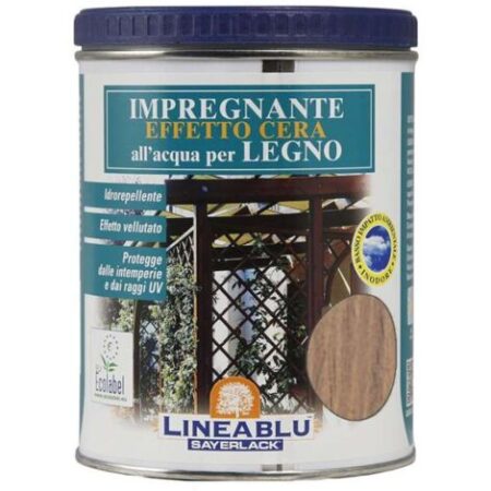 Blu Sayerlack Impregnante Effetto Cera Castano/Noce Chiaro 750 ml - Protezione UV