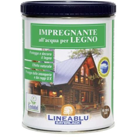 Sayerlack Impregnante per Legno Esterni Noce 750 ml - Protezione UV e Intemperie