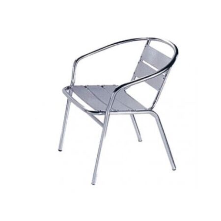 POLTRONA IN ALLUMINIO CLUB CM. 52X61X69H
