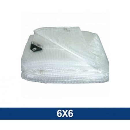 TELO RETINATO MULTIUSO IN PVC CON OCCHIELLI MT. 6X6