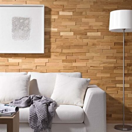 Rivestimiento Murale Di Legno Rovere Oliato Pannelli in Legno 200mm  1m²
