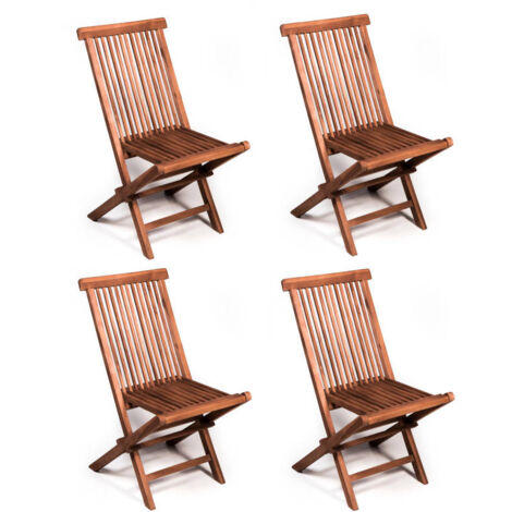 Set tavolo ovale allungabile e 4 sedie pieghevoli