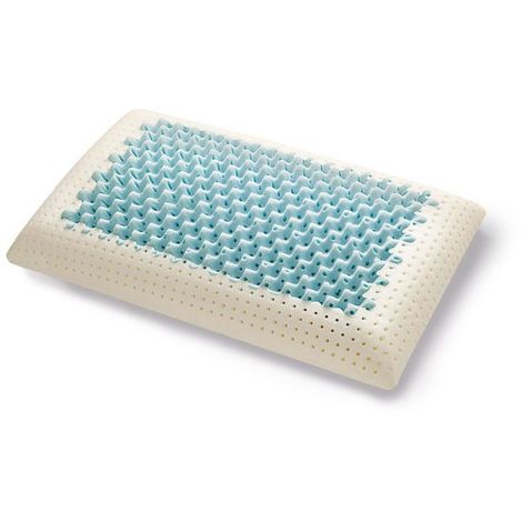 EVERGREENWEB - Cuscino Memory Foam 40x70 alto 12 cm, Modello Saponetta AIR MASSAGE Doppia Fodera Silver e Cotone NATURALE Lavabile, Guanciale Letto per CERVICALE, Traspirante Termosensibile Antiacaro