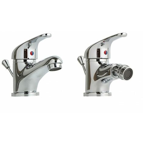 Set 2 Pezzi Rubinetti Per Lavabo E Bidet  Enter