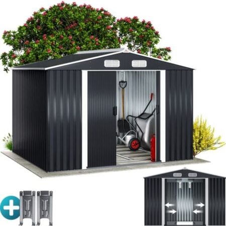 GARDEBRUK® Capanno da Giardino XXL 5m² Fondamenta 260x205x180cm