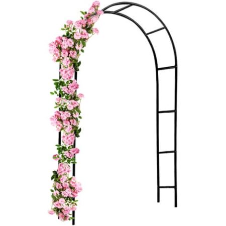 Gardebruk Arco per rampicanti archi per fiori metallo obelisco per rose piante decorazine giardino 1x rose arch (en)