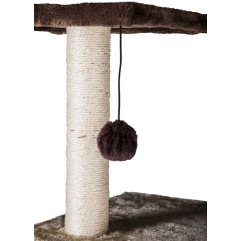Tiragraffi a torre con cuccia marrone-beige