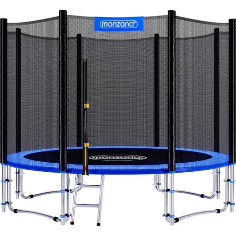 MONZANA®Trampolino da Giardino Ø305cm Set Trampolino Tappeto Elastico Rete Sicurezza Trampolino Elastico