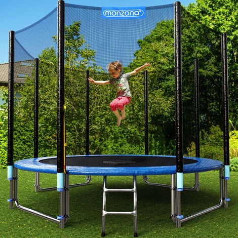 MONZANA®Trampolino da Giardino Ø305cm Set Trampolino Tappeto Elastico Rete Sicurezza Trampolino Elastico