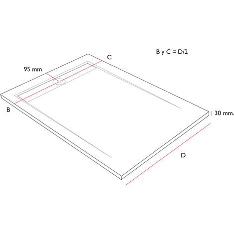 Piatto doccia in Resina FLOW Sabbia ANTISCIVOLO  - 80x90 cm - Griglia + Valvola GRATIS
