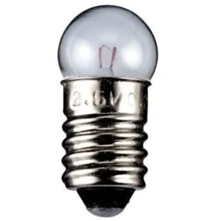 lampadina globulare sferetta chiara modellismo presepe E10 24 volt 2,40 watt
