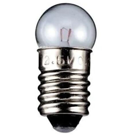 lampadina globulare sferetta chiara modellismo presepe E10 24 volt 2,40 watt