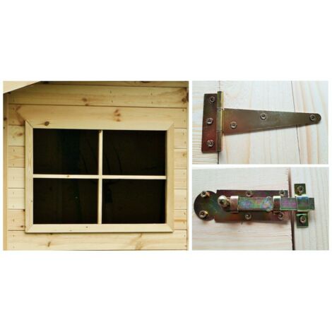 Casetta da Giardino in Legno di Pino da Esterno  con Pavimento, Ricovero Attrezzi, Doghe spessore 16mm - Articolo C200/3  - 100007