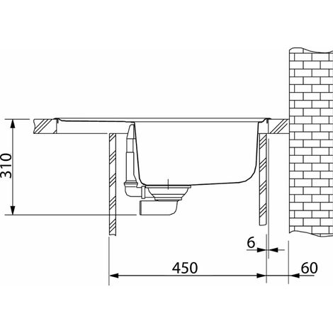 Franke Basis - Lavello in fragranite BFG 611-62, 62x50 cm, onice 114.0285.105