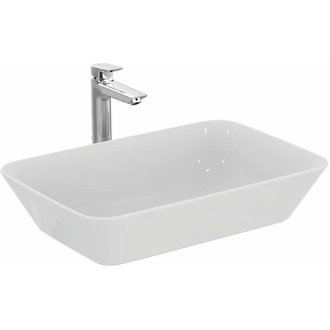 Ideal Standard Connect Air - Lavabo da appoggio 60x40x13 cm, bianco E034801