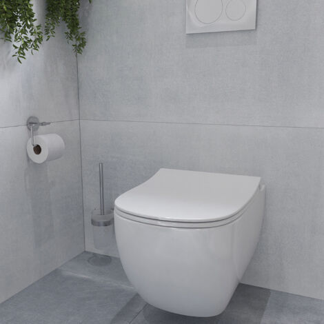 Ideal Standard Tesi - WC sospeso con copriwater SoftClose, AquaBlade, bianco T354601